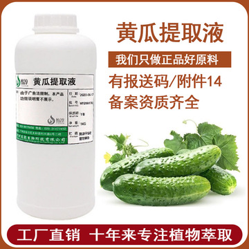 工厂批发黄瓜提取液 萃取液 黄瓜提取物 化妆品植物护肤原l料500G